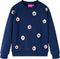 vidaXL-Kindertrui-bloemenprint-116-marineblauw