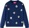 vidaXL-Kindertrui-bloemenprint-140-marineblauw