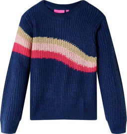 vidaXL-Kindertrui-gebreid-104-marineblauw