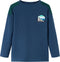 vidaXL-Kindertrui-gewafeld-met-print-116-marineblauw