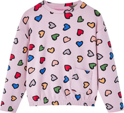 vidaXL-Kindertrui-hartenprint-116-roze
