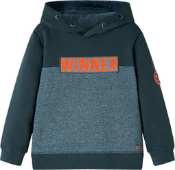 vidaXL-Kindertrui-met-capuchon-winner-print-104-donkergroen