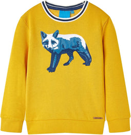 vidaXL-Kindertrui-vossenprint-104-okerkleurig