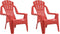 vidaXL - Kindertuinstoelen - 2 - st - hout-look - 37x34x44 - cm - polypropeen