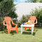 vidaXL - Kindertuinstoelen - 2 - st - hout-look - 37x34x44 - cm - polypropeen - oranje