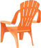 vidaXL - Kindertuinstoelen - 2 - st - hout-look - 37x34x44 - cm - polypropeen - oranje