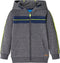 vidaXL-Kindervest-met-capuchon-en-rits-128-gemêleerd-grijs