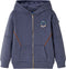 vidaXL-Kindervest-met-capuchon-en-rits-140-gemêleerd-donkerblauw
