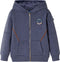 vidaXL-Kindervest-met-capuchon-en-rits-92-gemêleerd-donkerblauw