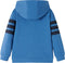 vidaXL-Kindervest-met-capuchon-en-rits-skateboardprint-116-blauw