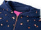 vidaXL-Kindervest-met-capuchon-stippenprint-104-marineblauw