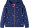 vidaXL-Kindervest-met-capuchon-stippenprint-140-marineblauw