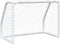 vidaXL - Kindervoetbaldoelen - 2 - st - met - bal - 64x35x48 - cm - metaal - wit