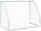 vidaXL - Kindervoetbaldoelen - 2 - st - met - bal - 64x35x48 - cm - metaal - wit