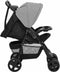 vidaXL - Kinderwagen - 2-in-1 - staal - lichtgrijs - en - zwart