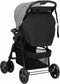 vidaXL - Kinderwagen - 2-in-1 - staal - lichtgrijs - en - zwart