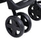 vidaXL - Kinderwagen - 3-in-1 - staal - donkergrijs - en - zwart