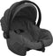 vidaXL - Kinderwagen - 3-in-1 - staal - donkergrijs - en - zwart