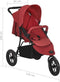 vidaXL - Kinderwagen - staal - rood