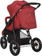 vidaXL - Kinderwagen - staal - rood