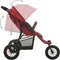 vidaXL - Kinderwagen - staal - rood
