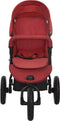 vidaXL - Kinderwagen - staal - rood