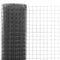 vidaXL Kippengaas 10x0.5 m staal met PVC coating grijs