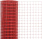 vidaXL - Kippengaas - 25x1,5 - m - staal - met - PVC - coating - rood
