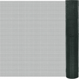 vidaXL Kippengaas 25x1 m gegalvaniseerd staal met PVC-coating groen