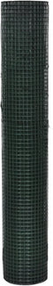 vidaXL Kippengaas 25x1 m gegalvaniseerd staal met PVC-coating groen