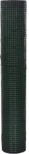 vidaXL Kippengaas 25x1 m gegalvaniseerd staal met PVC-coating groen
