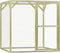 vidaXL - Kippenhok - 1,5x1,5x2 - m - staal
