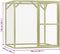 vidaXL - Kippenhok - 1,5x1,5x2 - m - staal