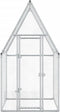vidaXL - Kippenhok - 100x100x190 - cm - gegalvaniseerd - staal - zilverkleurig