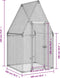 vidaXL - Kippenhok - 100x100x190 - cm - gegalvaniseerd - staal - zilverkleurig
