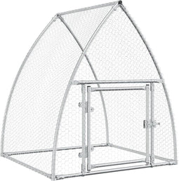 vidaXL - Kippenhok - 100x105x120 - cm - gegalvaniseerd - staal - zilverkleurig