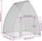 vidaXL - Kippenhok - 100x105x120 - cm - gegalvaniseerd - staal - zilverkleurig