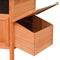 vidaXL - Kippenhok - 126x117x125 - cm - massief - grenen- - en - vurenhout