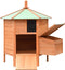vidaXL - Kippenhok - 126x117x125 - cm - massief - grenen- - en - vurenhout