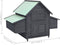 vidaXL - Kippenhok - 150x96x110 - cm - massief - vurenhout - grijs - en - wit
