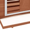 vidaXL - Kippenhok - 150x96x110 - cm - massief - vurenhout - mokkakleurig - en - wit