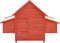 vidaXL - Kippenhok - 152x96x110 - cm - massief - vurenhout - rood - en - wit