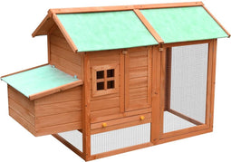 vidaXL - Kippenhok - 170x81x110 - cm - massief - grenen- - en - vurenhout
