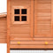 vidaXL - Kippenhok - 170x81x110 - cm - massief - grenen- - en - vurenhout - mokka