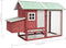 vidaXL - Kippenhok - 170x81x110 - cm - massief - grenen- - en - vurenhout - rood