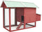 vidaXL - Kippenhok - 170x81x110 - cm - massief - grenen- - en - vurenhout - rood