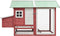 vidaXL - Kippenhok - 170x81x110 - cm - massief - grenen- - en - vurenhout - rood