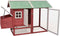 vidaXL - Kippenhok - 170x81x110 - cm - massief - grenen- - en - vurenhout - rood