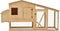 vidaXL - Kippenhok - 178x67x92 - cm - massief - grenenhout