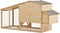 vidaXL - Kippenhok - 178x67x92 - cm - massief - grenenhout